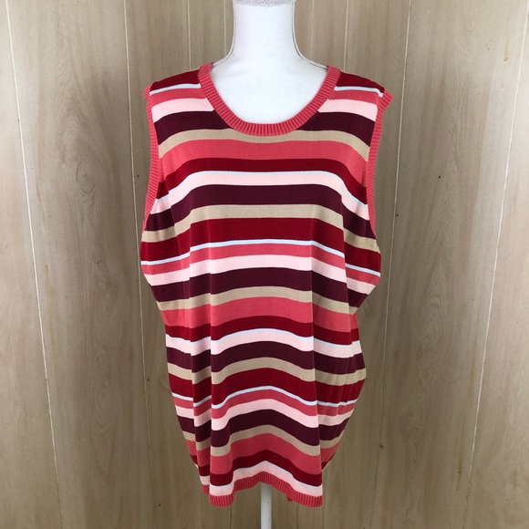 Striped Woman’s 3X Sweater - Picture 1 of 4